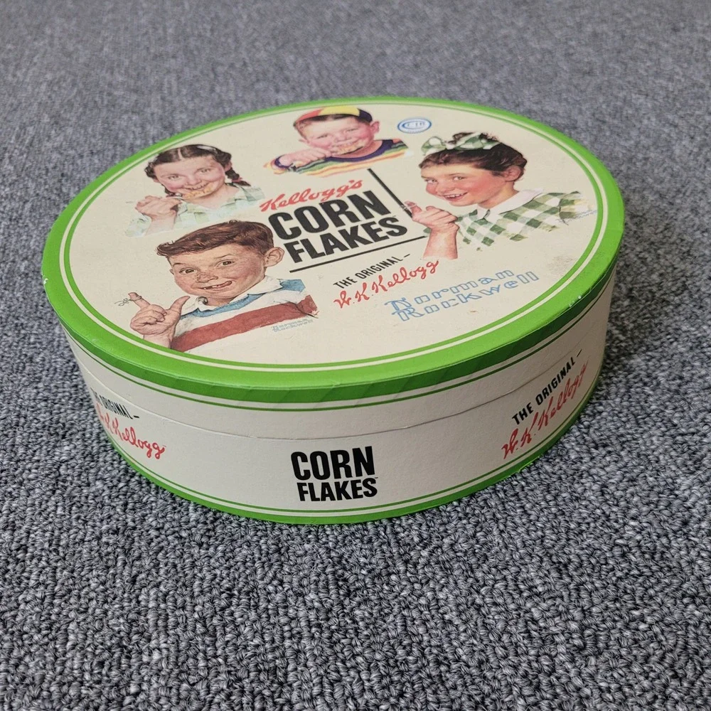 Collectible Norman Rockwell Kellogg's corn flakes set of 4 plates retro american